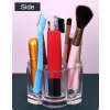Screenshot 2025 12 16 at 09 10 23 MOSIKER Acrylic Flower Shape Brush and Lipstick Holder with 12 Round Spaces，Small Portable Makeup Organizer Amazon.in Home & Kitchen