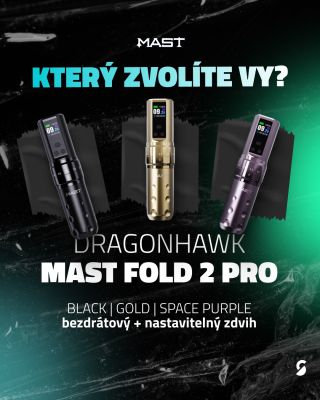 Který Mast Fold 2 Pro zvolíte vy? 🖤💛💜 ⚙️Bezdrátový strojek s nastavitelným zdvihem 2.4 až 4.2 mm 🙌 Stabilní výkon,...