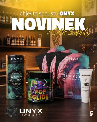 🖤 ONYX novinky v Celtic Supply! Do naší nabídky jsme zařadili produkty značky ONYX Tattoo Supply! ✨ Najdete u nás...