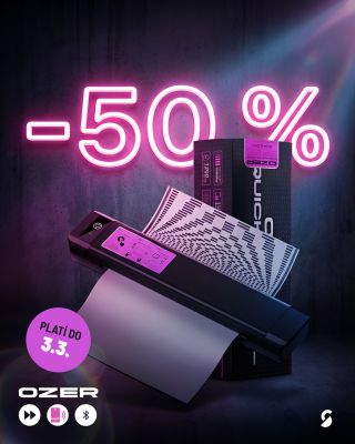 🚨 POZOR POZOR! SUPER CENA! 😎👇 OZER Rychlá bezdrátová termotiskárna nyní se slevou 50 % Do 3.3.2026 máte možnost koupit...