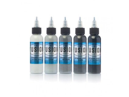 1342 fusion ink opaque gray set 5x 30ml