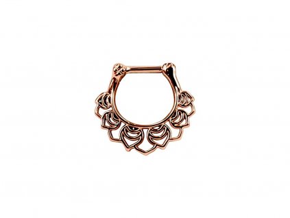 Ohrringe Floral Wildcat für Septum - Roségold