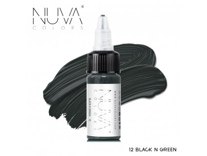 Nuva Colors - 12 Black N Green 15ml