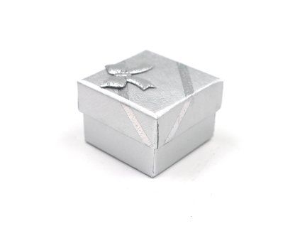 31607 papirova krabicka na piercing a sperky s masli stribrna