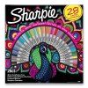 2449 permanentni popisovac sharpie fine ultra fine peacock sada 28 barev