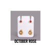 23064 2 nausnice pro piercing sada october rose ruzova studex plus 12paru zlata barva