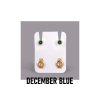 23070 1 nausnice pro piercing sada december blue zircon modra studex plus 12paru zlata barva