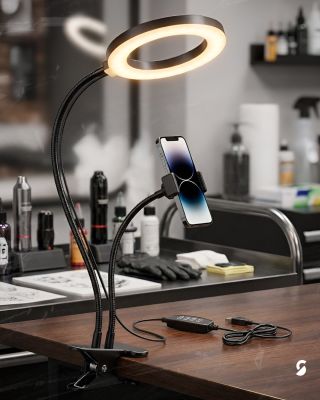 Ein Helfer, den Sie im Studio jeden Tag schätzen werden. 💡Die SWAVGO Ring LED Lampe mit Tischklemme und Handyhalter...