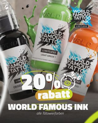 Zwei Marken, viele Farbtöne und 20 % Rabatt auf alle Tätowierfarben! Vom 18.5. bis 1.6.2026 finden Sie bei Celtic Supply...