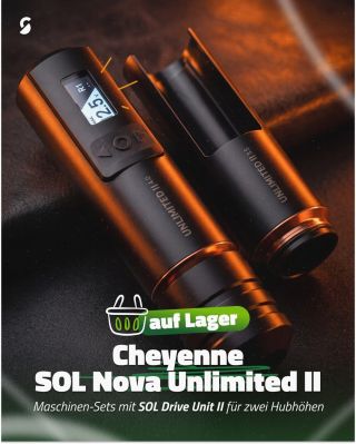 Eine Maschine, zwei Hübe. 😉 Die Cheyenne SOL Nova Unlimited II ist jetzt in Vorteilssets mit austauschbarer SOL Drive Unit...