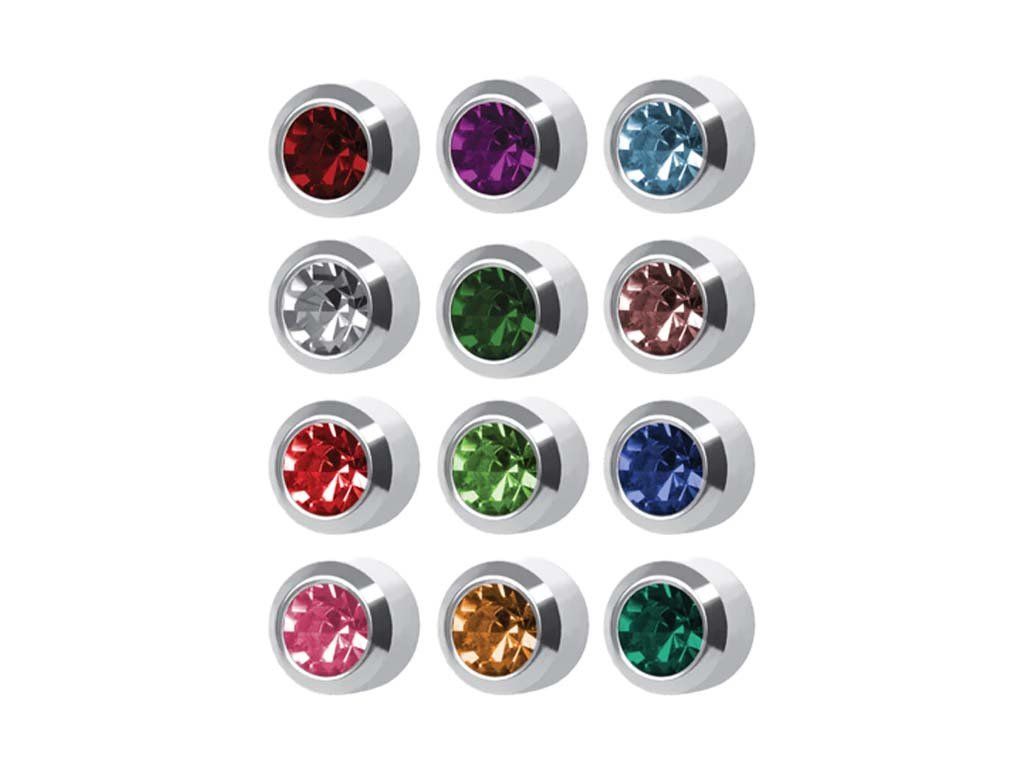 Oorbellen voor piercing set STUDEX M213W gekleurd steriel maat S