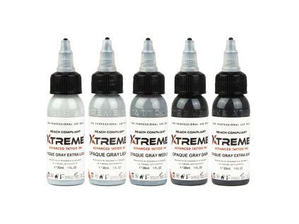 XTreme Ink - Ondoorzichtig Grijze Set 5x30ml