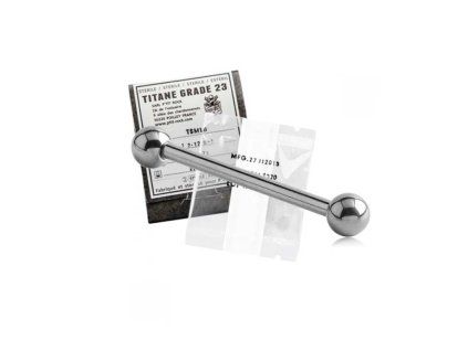 Titanium rechte Barbell steriel - 5 stuks