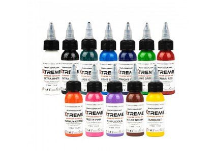 Xtreme Ink - 12 Kleuren Basis Set - 12 x 30ml