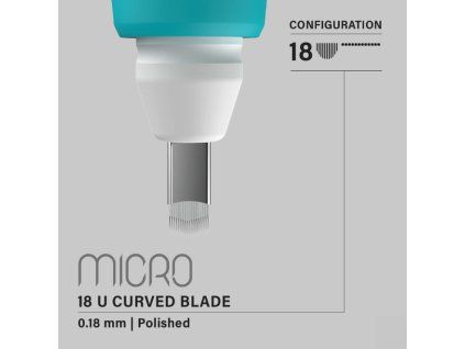 Wegwerp pen met mesje Vertix Micro 18U voor microblading - 0.18mm