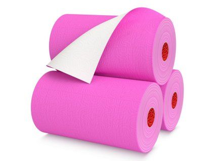 1484 keukenhanddoeken roze rollen