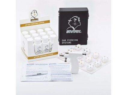 Studex Plus starterspakket (piercingpistool, 12 oorbellen)