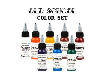 XTreme Ink - Old School Color Set - 8 x 30ml