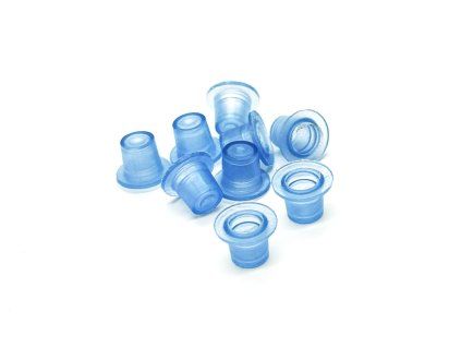 Siliconen cups 100 stuks - 7 mm blauw