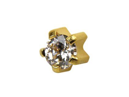 Oorbel voor piercing STUDEX Universal PR-L100Y - goud
