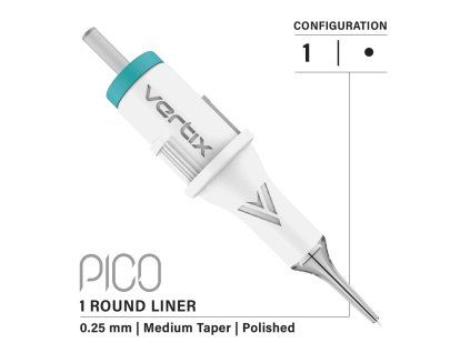 Vertix PICO 1 Round Liner Medium Taper 0,25mm 25/1RLMT