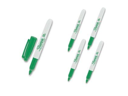 ► Groene Sharpie stift met dunne punt 0,9 mm - 5 stuks