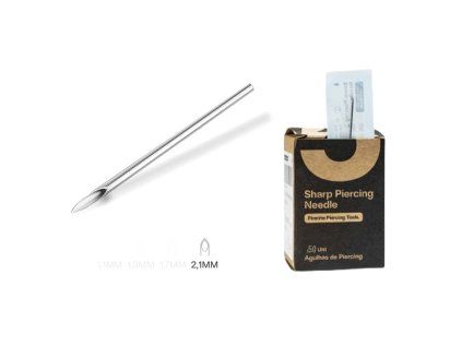 ► Piranha Piercingnaald 2,1 mm - 14GA - 100 stuks