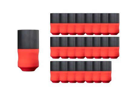 ► Wegwerp siliconen grip DARKLAB - rood 24 stuks