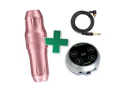 Set voor PMU Perma Blend Pen - Pink Icon 2.7mm + Atom Critical Silver + RCA kabel