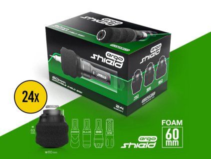 ► Wegwerp schuimgrip Ergo Shield 60mm - 24 stuks