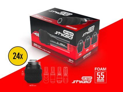 ► Wegwerp schuimgrip Ergo Shield 55mm - 24 stuks