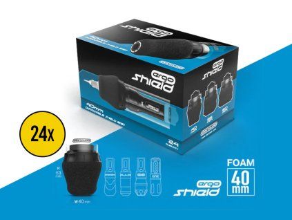 ► Wegwerp schuimgrip Ergo Shield 40mm - 24 stuks