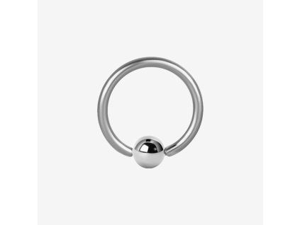 Piranha stalen segmentring BCR zilver