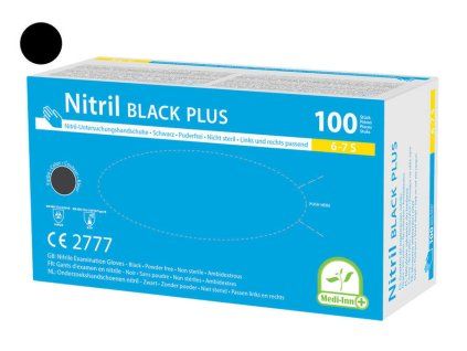 Zwarte nitril handschoenen L