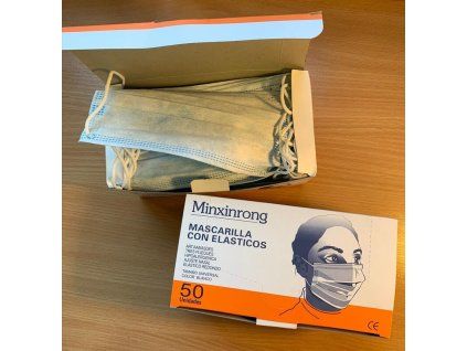 Wegwerpmasker, gevouwen, met elastiek, 5 stuks