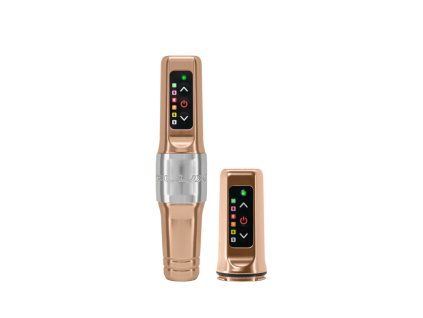 FLUX Mini 2.5mm draadloze PMU machine 2x batterij Champagne Gold