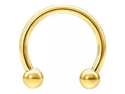 Ronde piercing Circular Barbell Gold PVD - 12 mm
