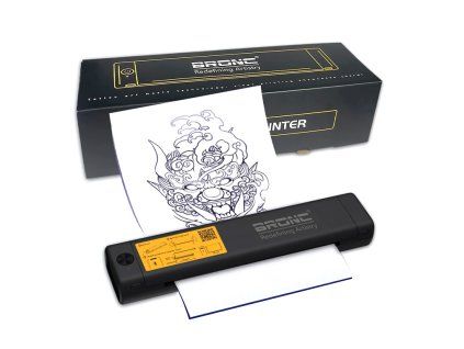 Draadloze draagbare thermische printer BRONC met beschermhoes