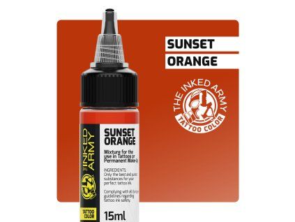 TIATC kleurstalen Sunset Orange 15 ml