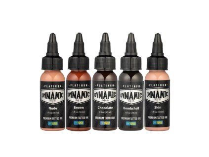Farbset Flesh von Dynamic Platinum 5×30ml