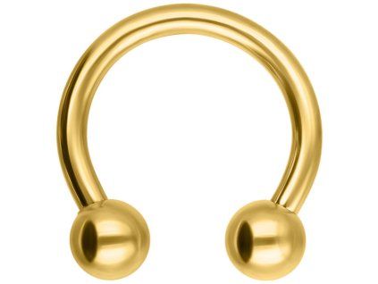 Ronde piercing Circular Barbell Gold PVD - 8 mm