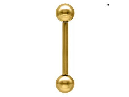 Wildcat Titanium rechte barbell goud