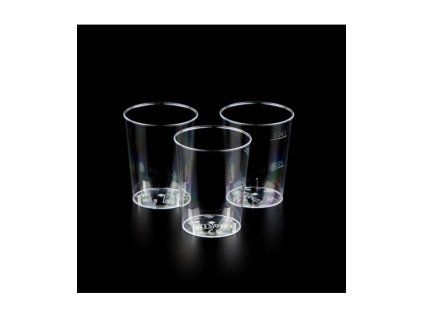 Wegwerp plastic bekers voor water 40ml - 50stuks