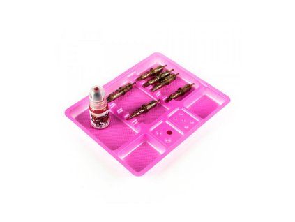 Gereedschapstablett roze - 10 stuks