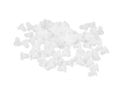 Siliconen cups voor standaard 100 stuks - 8 mm