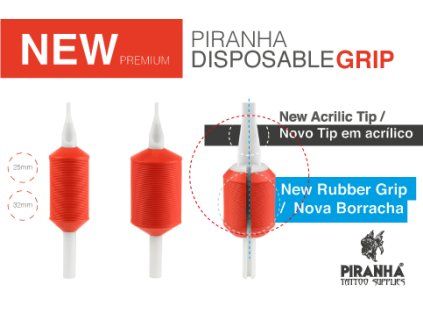 Plastic tube with rubber grip F25 Premium