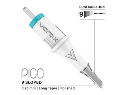 Vertix PICO 9 Schuine Lange Conus 0,25mm 25/9FLLT