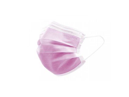 Wegwerpmasker Unigloves roze 50 stuks