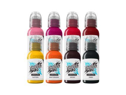 World Famous Limitless Tattoo Ink - Ryan Smith Flower Set - 8x 30 ml