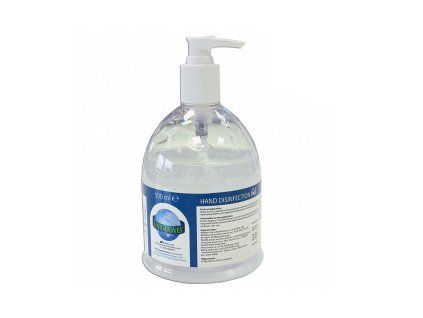 Gele handdesinfectie 500 ml met pomp